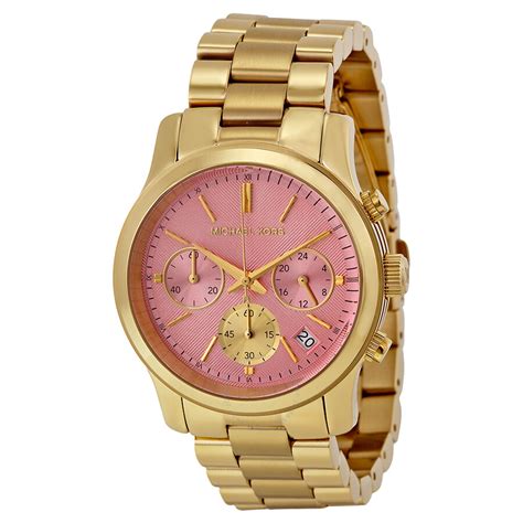 michael kors pink and white watch|Michael Kors runway pink.